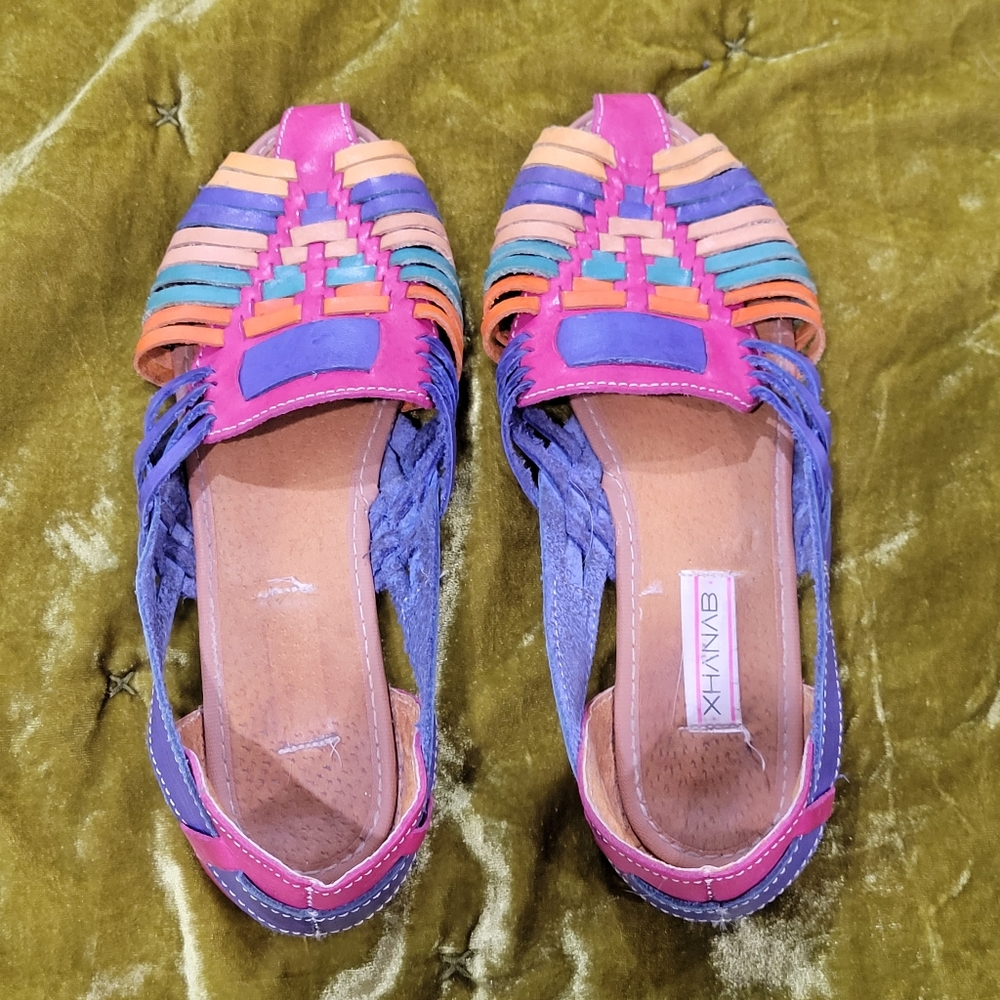 Colorful Leather Huaraches